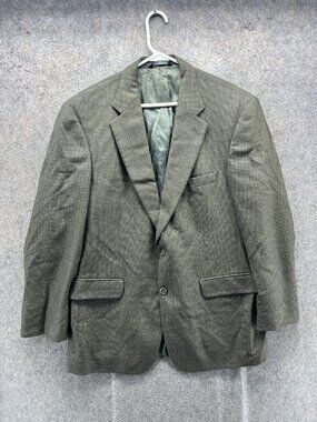 Brooks Brothers Blazer Mens 41R Gray Wool Check Tweed Sport Coat Jacket